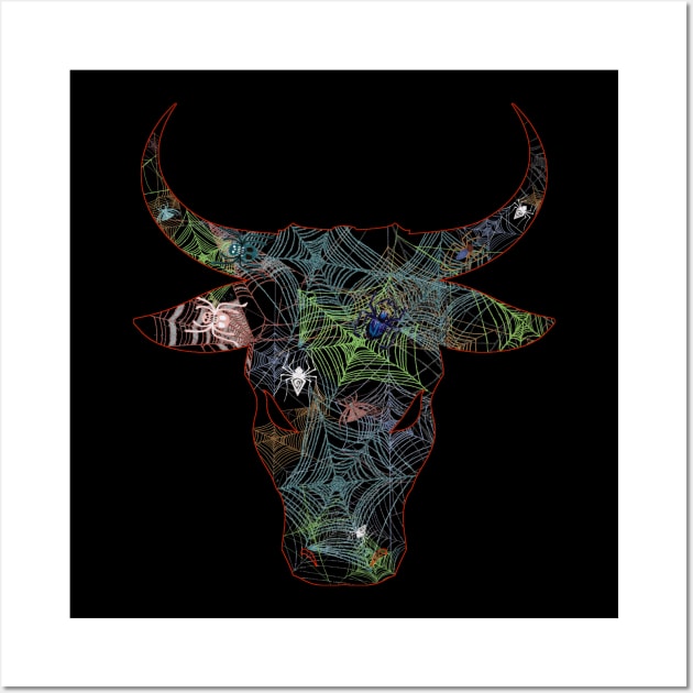 Web Head Bull v3.2 Wall Art by AJ Leibengeist